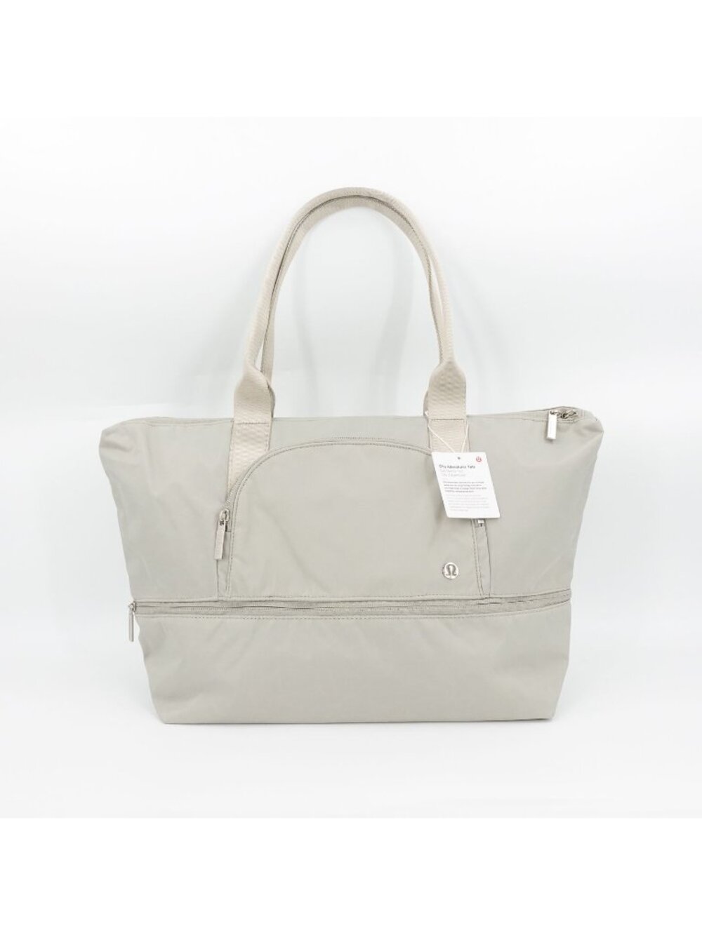 Lululemon Women's City Adventurer Tote 27L Raw Linen Beige OS - Picture 5 of 14
